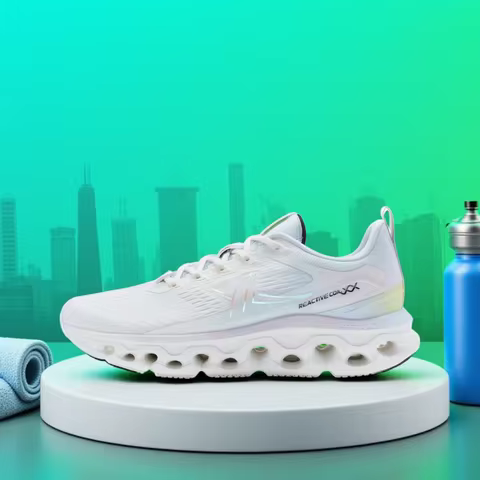 Xtep Reactive Coil 11.0 Running Shoes For Women Summer Cozy Fuzz Sports Shoes Soft Breathable Reboun