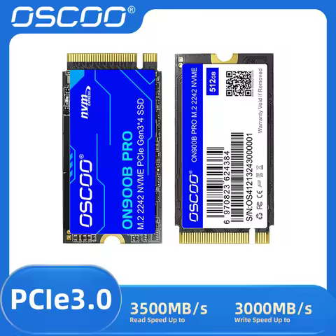 OSCOO PCle3.0x4 2242 Solid State Drive NVMe PCle Gen3.0x4 M.2 2242 3D NAND Flash Read Speed Up to 35