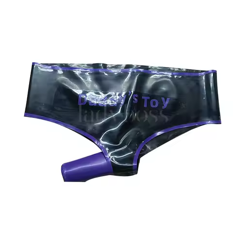 100% Natural Latex Fetish Women's Latex Underwear Latex Couple Outfit
