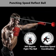 3H Bola Refleks Tinju dengan Headband | Boxing Reflex Ball Headband | Latihan Koordinasi Mata-Tangan