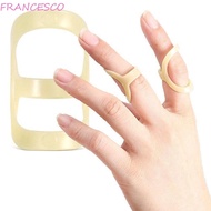 FRANCESCO Finger Splint Support, Oval Waterproof Oval Finger Splint, Bend of Finger Joint Fixator Ring Sleeve Skin Finger Cuff Finger Joint Stabilizer Reduce Soreness