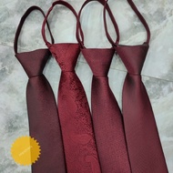 DASI INSTAN MERAH MAROON DASI DEEP MAROON DASI FORMAL PRIA MAROON TUA