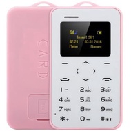 AIEK C6 1.0 INCH CARD PHONE BLUETOOTH 2.0 CALENDAR ALARM CALCULATOR (PINK)