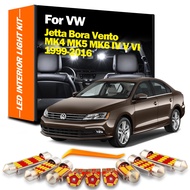 Interior LED For VW Jetta Bora Vento MK4 MK5 MK6 IV V VI 1999-2016 Canbus Vehicle Bulb Indoor Dome Map Reading Light Kit