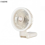 [SharprepublicefMY] USB Re Energizable Grip Fan 5000 mAh Foldable Grip Fan Beige 6inch 5000mah