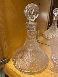 Crystal Decanter &amp; wine glass 10吋高 紅酒水晶醒酒器 + 6隻水晶紅酒杯 6寸高