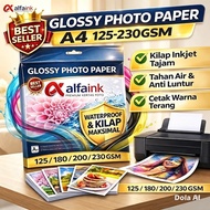 [ ISC ] ALFAINK GLOSSY PAPER WATERPROOF - PREMIUM PAPER A4 PHOTO PRINTER PRINTING PHOTO PAPER SP3