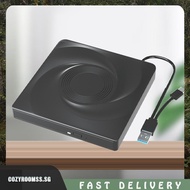 [cozyroomss.sg] Portable CD Burner Plug and Play Slim DVD CD Player Enclosure for Laptop Desktop