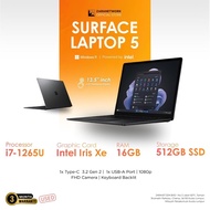 Microsoft Surface Laptop 5 (1 YEAR WARRANTY T&C) 13.5 inch Touchscreen Core i5 /i7 (12th Gen) WIN 11