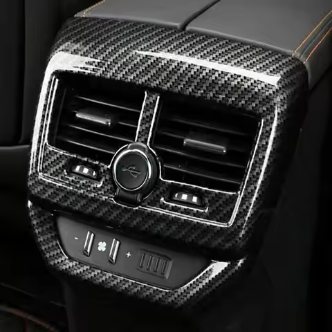 Car Accessories Armrest Box Rear Air Conditioning AC Vent Outlet Molding CoveritTrim For Peugeot 300