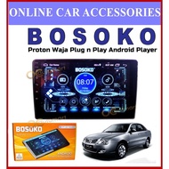 BOSOKO Plug n Play 1+16GB Android Player Proton Waja 10 Inch Android Player With Casing PROTON WAJA Car Android Ply