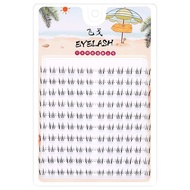 10 Rows Cluster Lashes Crisscross Lower Lashes Curly Bottom Eyelashes Extensions Natural Look