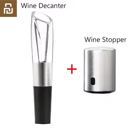 Original Youpin Circle Joy Stainless Steel Portable Fast Decanter Wine Vodka Stopper Portable Mini W