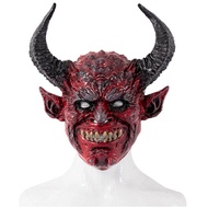 Mặt Nạ Hóa Trang Quái Vật Satan đầu sừng Halloween Trùm đầu - Phụ Kiện Cosplay Quỷ Vương cực chất