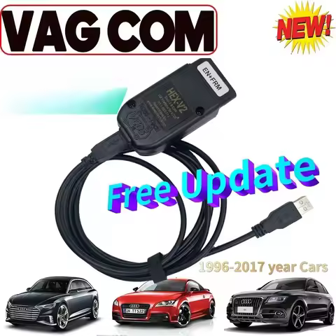 2025 OBDII Cable VCDS Interface VAG HEX V2 25.3 USB Interface FOR VW AUDI Skoda Seat ATMEGA162 Vag c