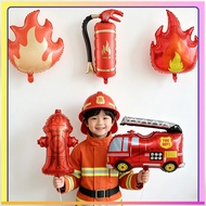 New Product Flame Balloon Fire Truck Theme Balloon Kindergarten Activity Balloon Fire Japanese Ballo