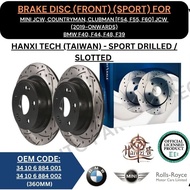 HANSI GENUINE DISC BRAKE ROTOR (FRONT, REAR) FOR MINI JCW, COUNTRYMAN, CLUBMAN [F54, F55, F60] JCW /