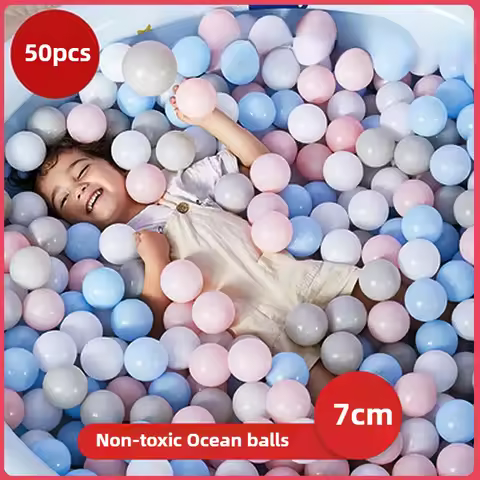 50Pcs 7cm Ball Pit Balls Soft PE Ocean Ball CE Certificated Baby Corrals Balls Eco-friendly for Kid 