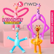 《 𝗡𝗘𝗢𝗡 𝗦𝗧𝗥𝗘𝗧𝗖𝗛 》LED Pop Tube Toy Giraffe Telescopic Suction Cups Kid Gift Mainan Lampu Tiub 发光玩具 NWD
