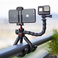 Portable Flexible Tripod Adjustable Cell Phone Tripod Stand for iPhone Android Phone Insta360 DJI Ac