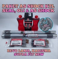 PAKET AS SHOCK  OLI  SEAL ABU KUALITAS ASLI ORIGINAL HONDA KHARISMA  SUPRA FIT NEW  REVO PIPA SOK SK