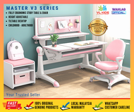 [VL KIDS] MASTER V3 Series Children Ergonomic Study Table Chair Height Adjustable and Tiltable