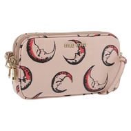 Miu Miu 粉紅金色皮革肩背包，正品 YKZ1066A