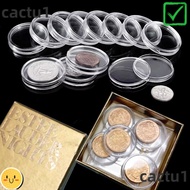 CACTU Acrylic Coin Capsule, Plastic  Coinning Capsules, Storage Box Coin  Home