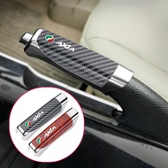 Universal For Perodua Axia Carbon Fiber Handbrake Cover Non-slip Protection Decoration for axia 2014