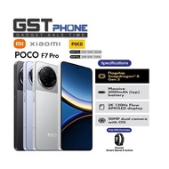 Xiaomi Poco F7 Pro 5G (12GB+12GB Extended Ram+256GB/512GB Rom) (Original Malaysia Set) With Premium 