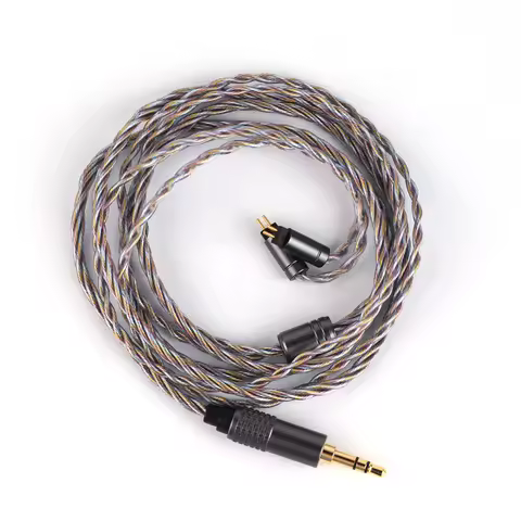 Tripowin Zoe Upgraded Earphone Cable 4-Core Pure Copper Silver-Plated Copper Gold-Plated 24AWG Litz 
