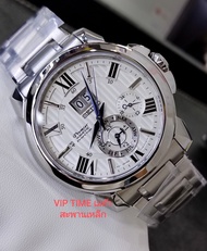 นาฬิกาข้อมือผู้ชาย SEIKO Premier Kinetic Perpetual Calendar หน้าสีขาว รุ่น SNP139P1 SNP139P SNP139