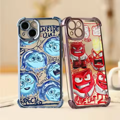 Insides Out 2 Disney For Xiaomi POCO X7 X6 X5 X3 F7 F5 M7 Mi 15 14T 13 Redmi 15 14C 13C 12C Plating 
