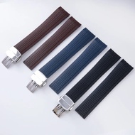21mm Colorful Silicone Rubber Watchband For Patek Watch Strap for Aquanaut Philippe Series 5164a 516