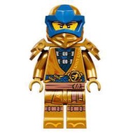 LEGO NJO0634 Ninjago Legacy 71738 - Jay Pearl Gold Minifigure with 10th Years, with Double Golden Ka