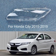 For Honda City 2015 2016 2017 2018 2019 Car Accessories Headlight Lens Cover Transparent Lampshade H