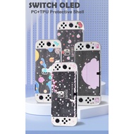 Transparent Switch OLED Protective Shell NS Controller Joy-Con Split TPU Cover Protection Case For N