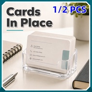 1/2 PCS Compact Plastic Business Card Holder For Professional Desk Counter And Trade Shows