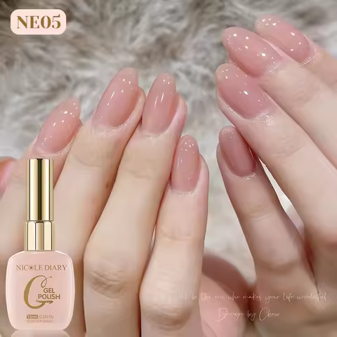 NICOLE DIARY 15ml Jelly Pink Summer and Spring Gel Nail Polish Semi Permanent UV Gel Polish All For 