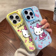 Cute cartoon holding bow KT cat Jelly 2-in-1 Phone Case For Xiaomi Redmi 9A 9i 9C 10A 13C A1 + A2 + 