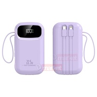 【3C Certified】Xinzhen 20000mAh Powerbank Built In Cable Pawer Bank Xinzhen PB286 Pawer Bank 22.5W Fa