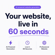 INSTANT AI Website Builder in 60 second. No Coding needed. Free Cloudflare Hosting.