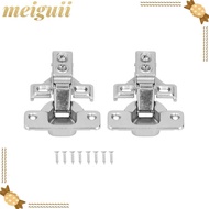 MEIGUII 2pcs Soft Close Hinge, Adjustable 1/2 Inch Overlay Hydraulic Damping Hinge, Soft Close Self-