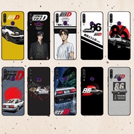 Fashion print for Huawei Y5P P10 P20 P30 Lite Pro Initial D Soft black TPU phone case