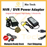 NioTech HIKVISION DVR Adaptor Power Adapter 12V5A | 12V3A 1Pin | 4pin for CCTV Security Recorder Sys