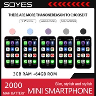 XS15 4G Mini Smartphone Dual SIM 3.5-inch 3GB RAM 64GB ROM GPS WiFi Android 8.1 Mobile Phone