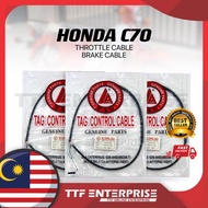 HONDA C70 THROTTLE CABLE / BRAKE CABLE (CONTROL CABLE) TAG