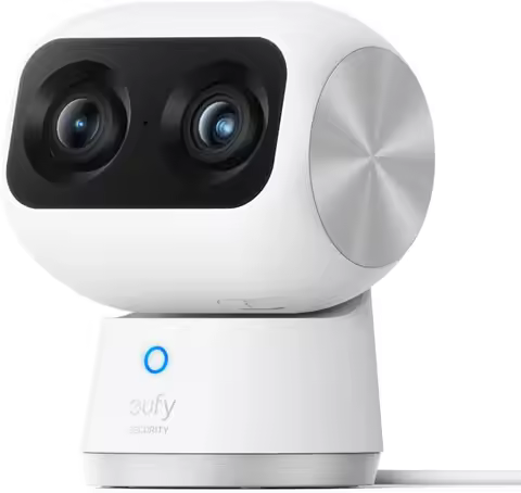 Security Indoor Cam S350, Dual Cameras, 4K UHD Security Camera with 8× Zoom, 360° Camera, Baby Monit