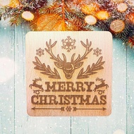 Christmas Gift Wooden Coaster – Merry Christmas