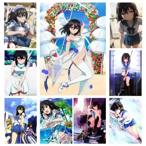 Anime Strike The Blood Himeragi Yukina Poster Room Decor Home Decor Aesthetic Art Murals HD camvas P